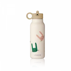 Nerezová fľaša-termoska Falk Bunny / Sandy mix 350ml  - Liewood